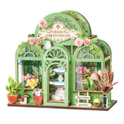 Rolife Green Fountain Garden DIY Miniature House