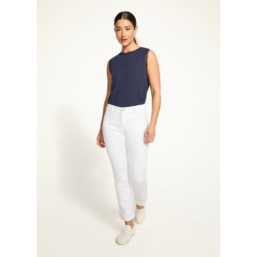 FDJ French Dressing Christina White Straight Leg Jeans