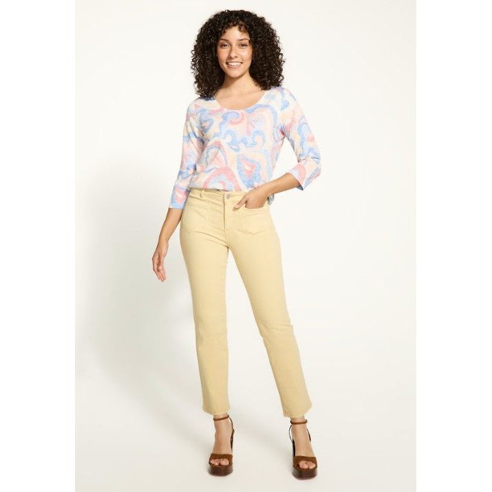 FDJ French Dressing Christina Yellow Straight Leg Jeans