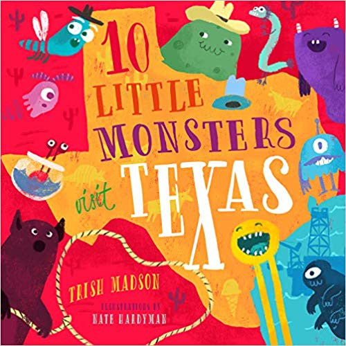 10 Little Monsters Visit Texas-Book (9781945547089)