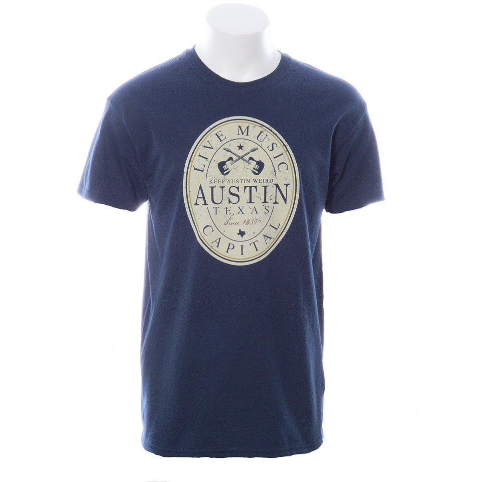 Live Music Capital/Keep Austin Weird Tee (5190TSBD)