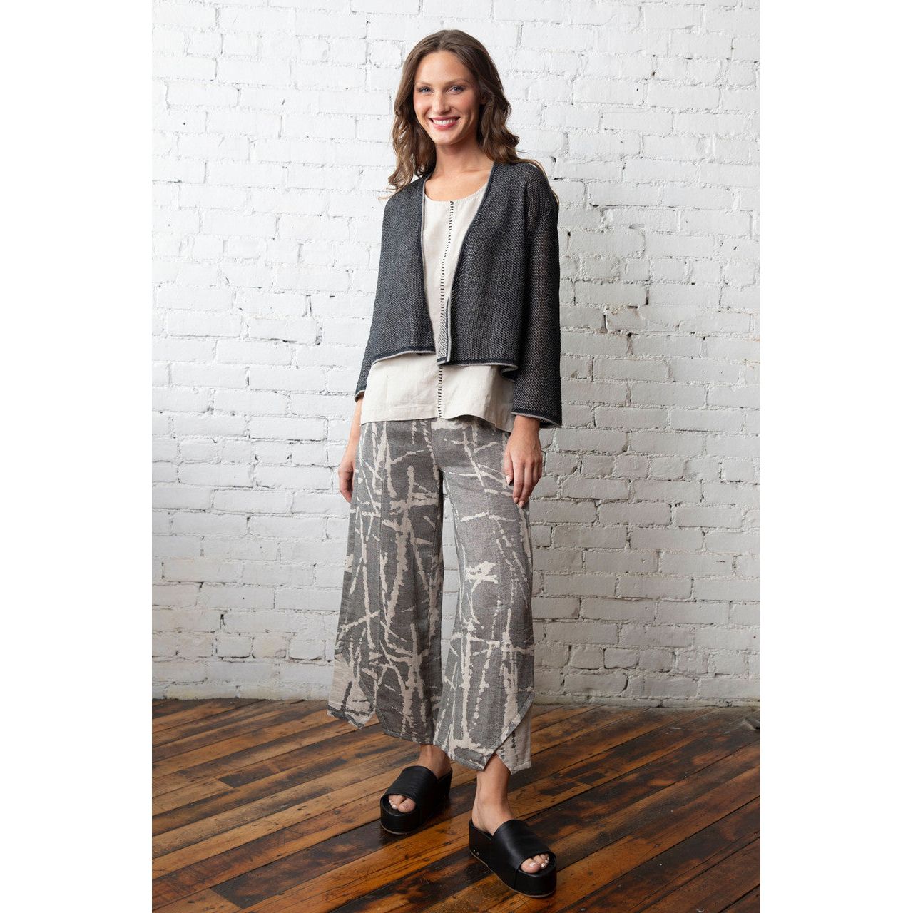 Olivia by Habitat Mesh Stitch Cardigan Sweater (2 Colors)