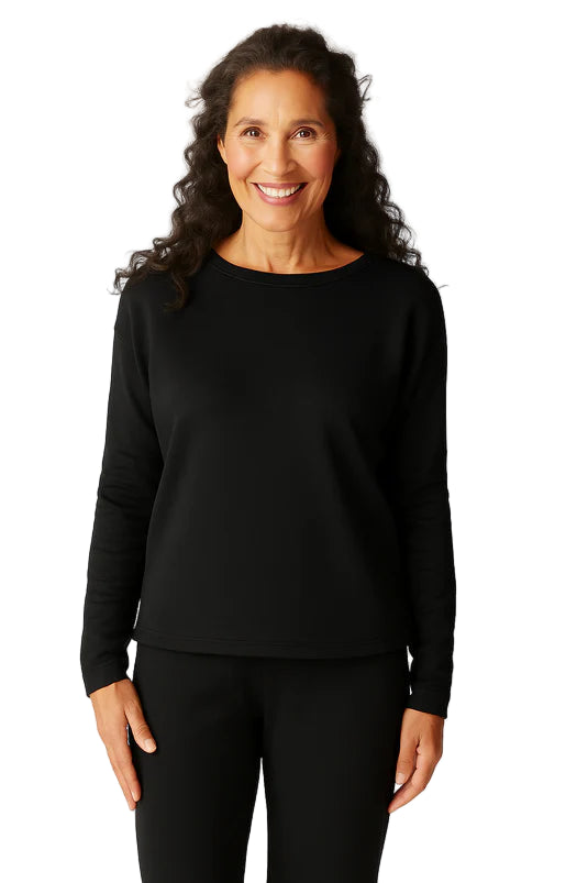 Habitat Passport Knit Wander Solid Black Pullover (52129)