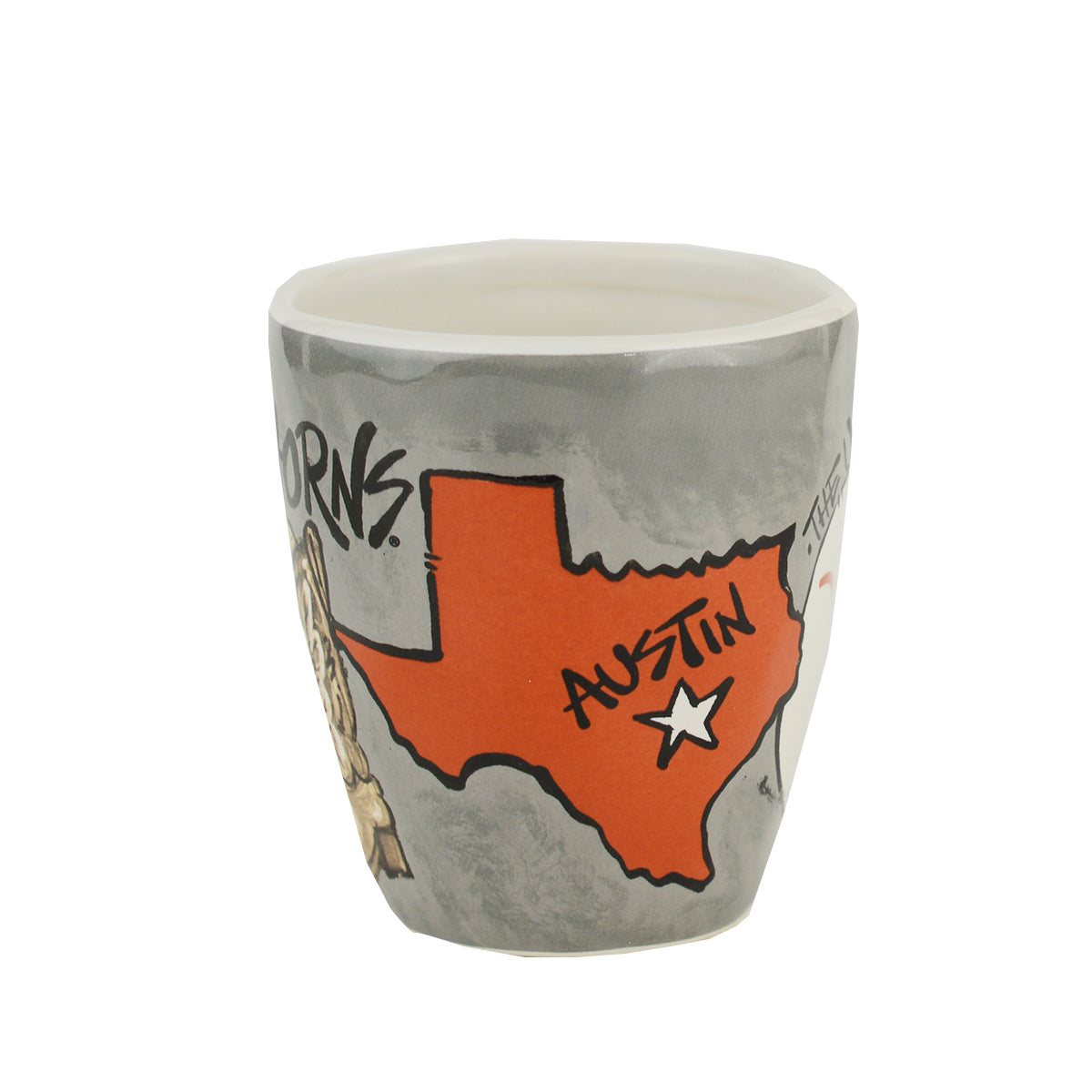 Texas Longhorn Magnolia Ceramic Texas Artwork Mug