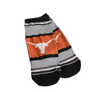 Texas Longhorn Marquis Addition Stripe No Show Socks (2 Sizes) (V-529RS-U36)