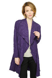 Olivia by Habitat Sculpted Floral Waterfall Violet Duster (Copy)