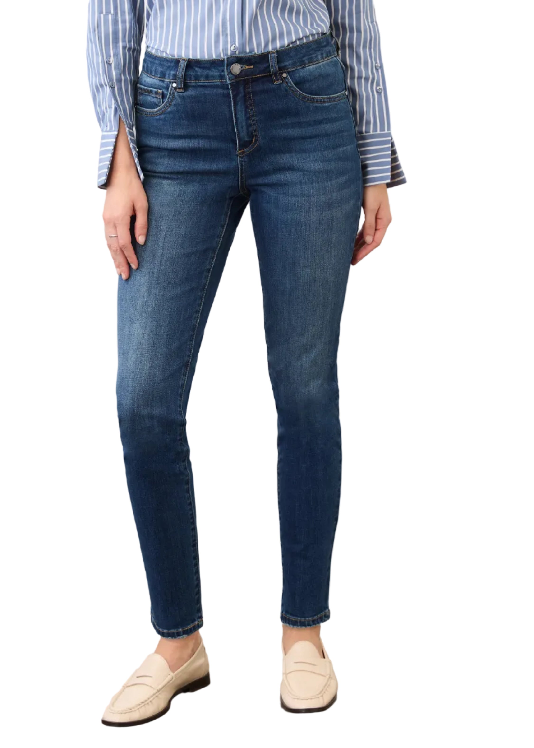 FDJ French Dressing Olivia Slim Ankle Jean (5320779)(Dark Wash)