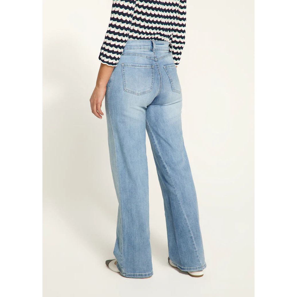 FDJ French Dressing Christina Bow Belt Wide Leg Jean