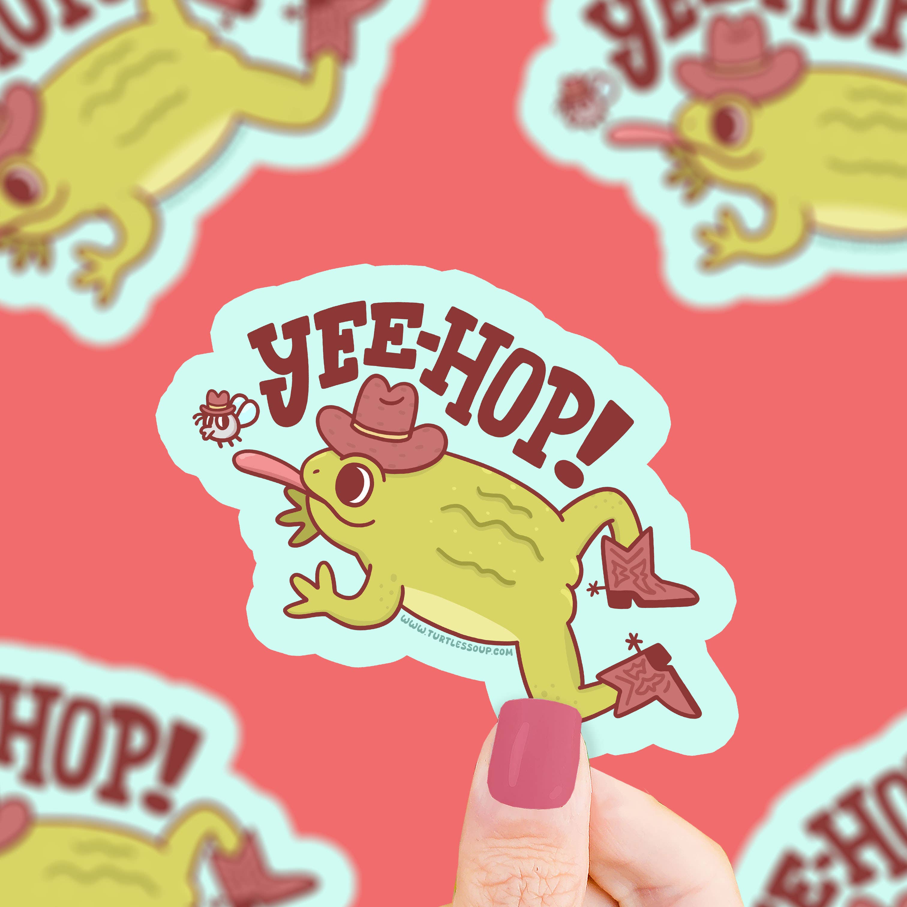 Yee Hop Rodeo Toad Frog Vinyl Sticker – SuePatrick.com