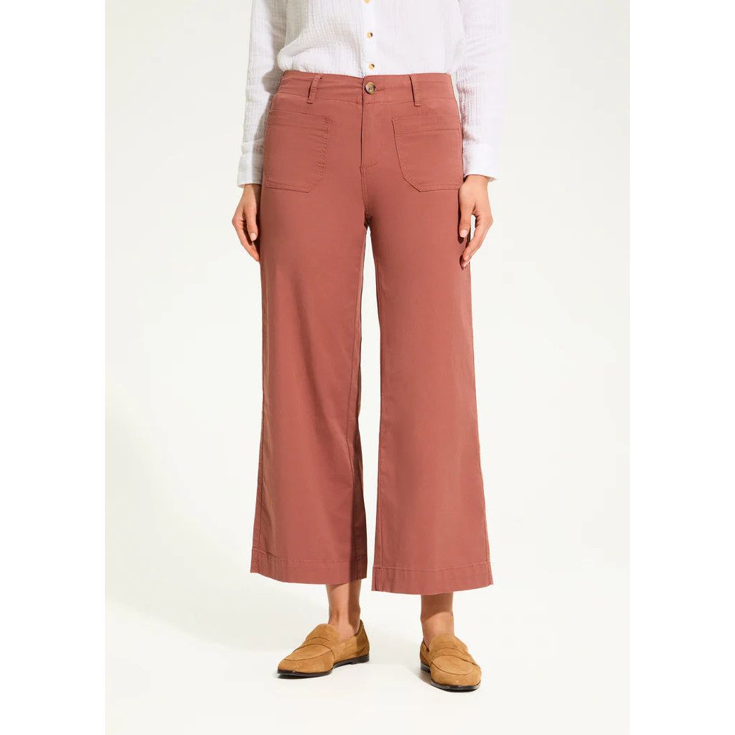 FDJ French Dressing Christina Wide Leg Bronzer Ankle Pant