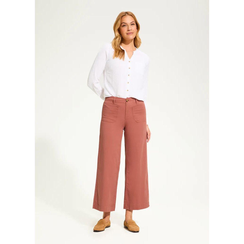 FDJ French Dressing Christina Wide Leg Bronzer Ankle Pant