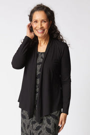 Habitat Core Travel Solid Black Waterfall Open Jacket (55931)