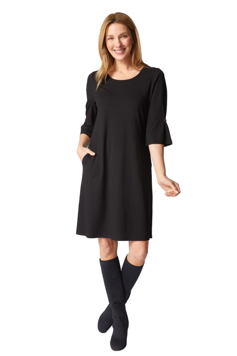 Habitat Core Travel City Solid Black Dress (55988)