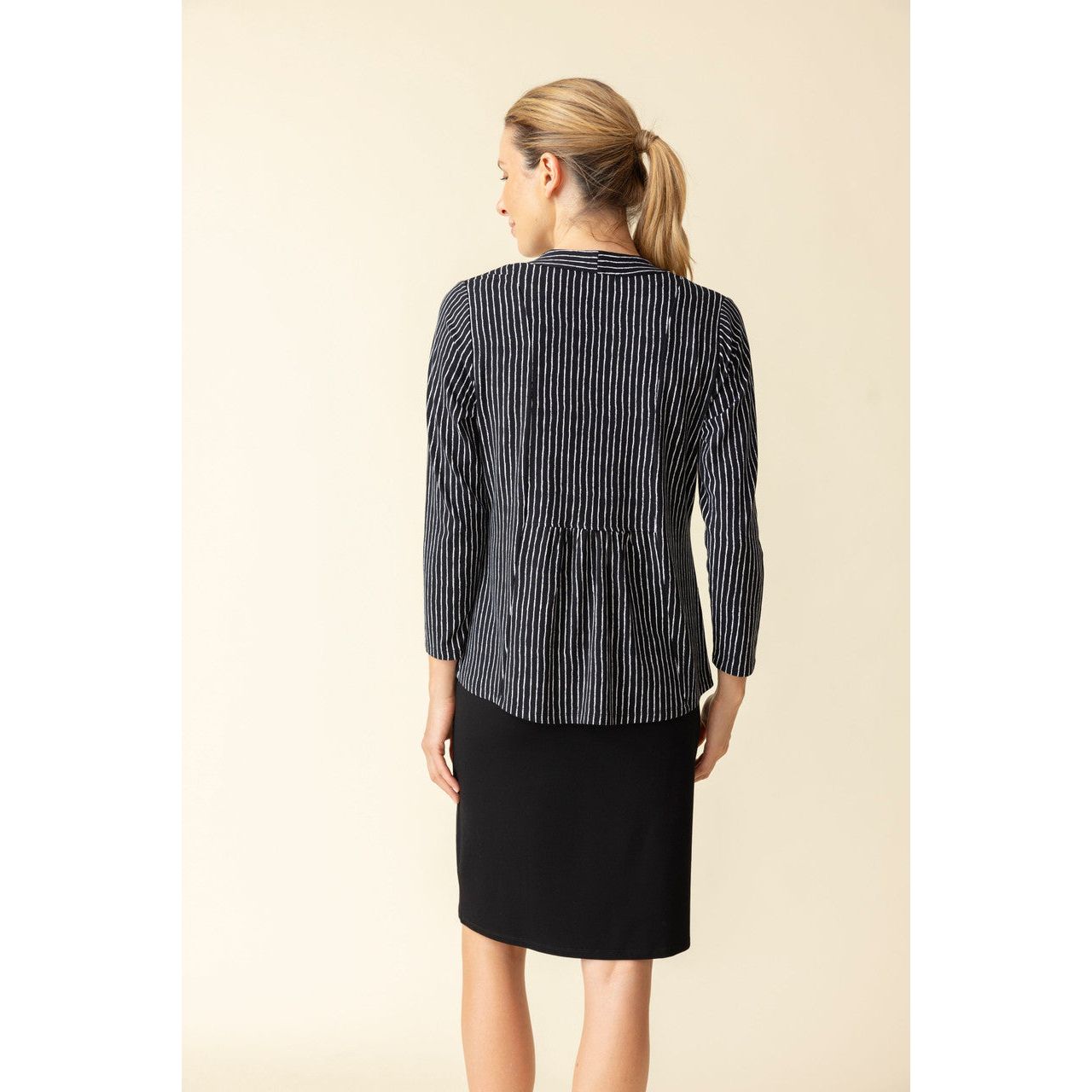 Habitat Core Travel Bamboo Shirred Back Open Jacket (BLK)