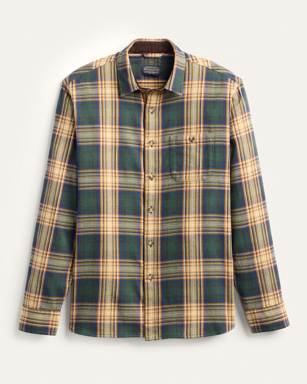 Pendleton Men's Fremont Flannel Shirt (Green Elm ) (RA1323)