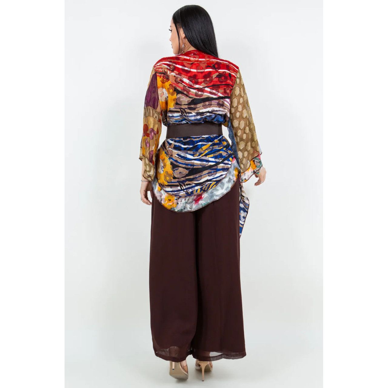 Sterling Styles Long Butterfly Jacket (EARTHY)