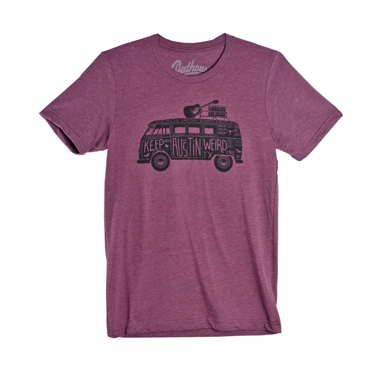 Keep Austin Weird Hippie Van Tee (3 Colors) (5991TSMR)