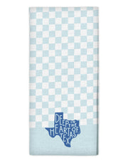Deep in the Heart of Texas Checkerboard Tea Towel