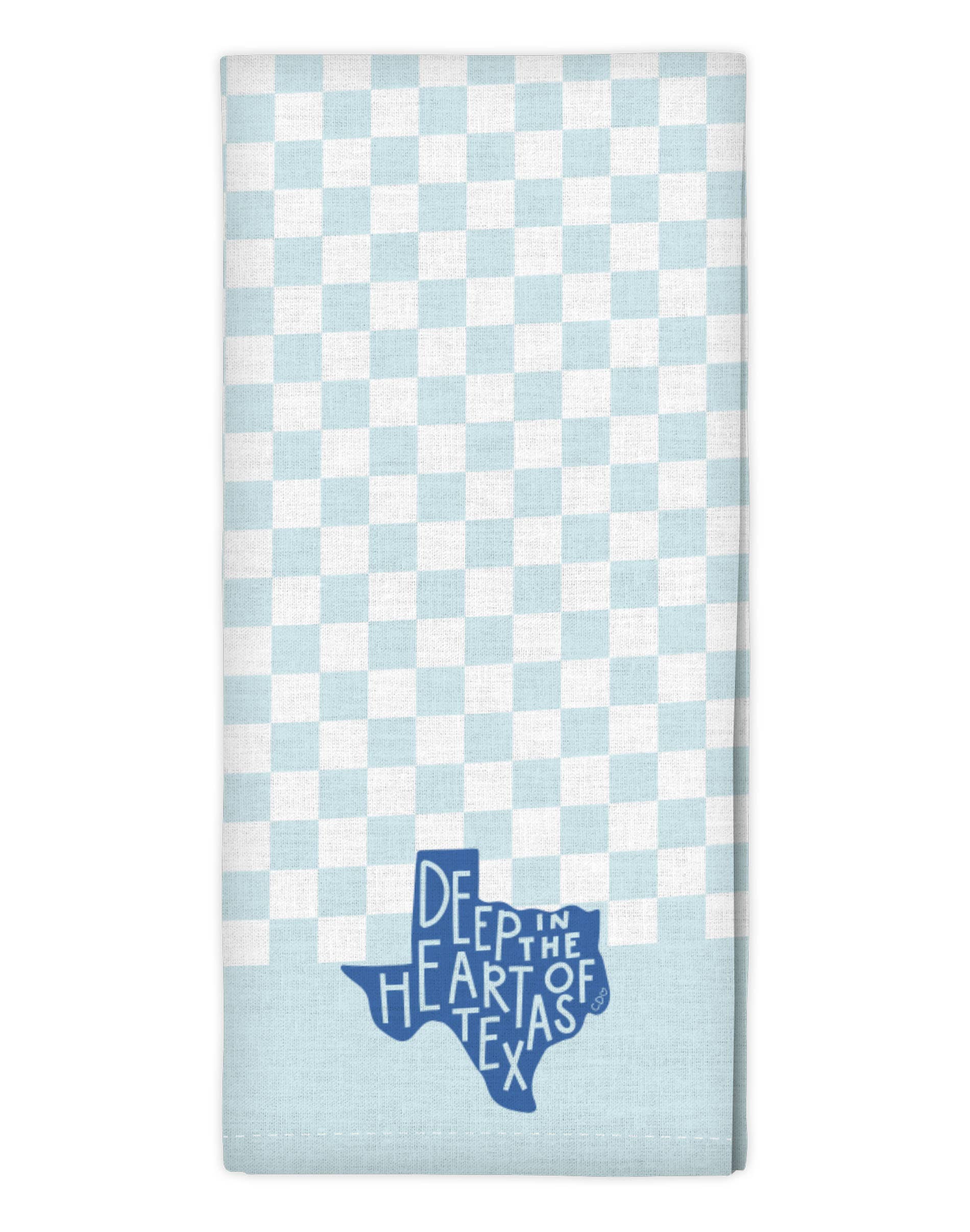 Deep in the Heart of Texas Checkerboard Tea Towel