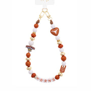 Texas Longhorn Canvas Style Beaded Cellphone Wristlet (27702W-TEX))