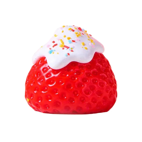 SqueezeSquad Taba Deluxe Premium Silicone Squishy Fidget Toy - Strawberry