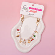 Pearl Bead Chain Bag Charm with Trinkets