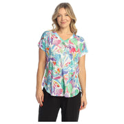 Jess & Jane Rio Short Sleeve V-Neck Tunic