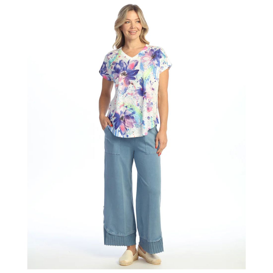 Jess & Jane Sophia V-Neck Dolman Sleeve Top