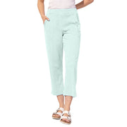 Escape by Habitat Peruvian Textured  Cotton Solid On the Go Capri (60005)(Mint)