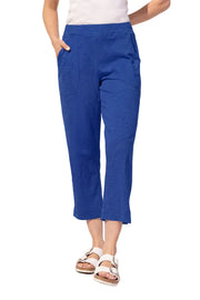 Escape by Habitat Peruvian Textured  Cotton Solid On the Go Capri (60005)(Resort)