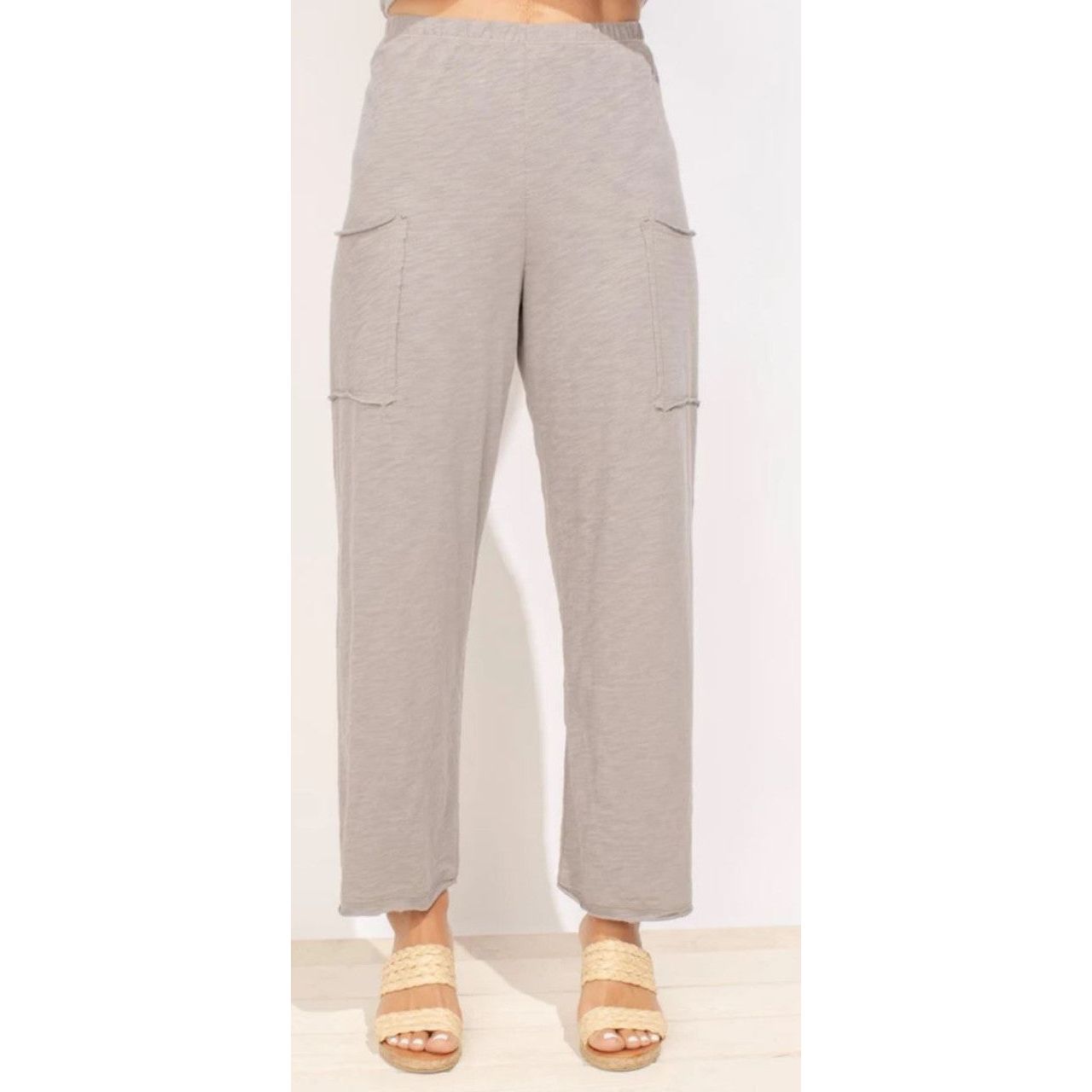 Escape Cotton Slub Pocket Flood Pant (2 Colors)