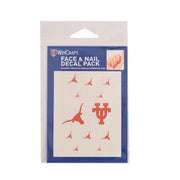 Texas Longhorn Face and Nail Decal Pack