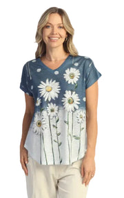 Jess & Jane Friendship Short Sleeve V-Neck Tunic (60-2178)