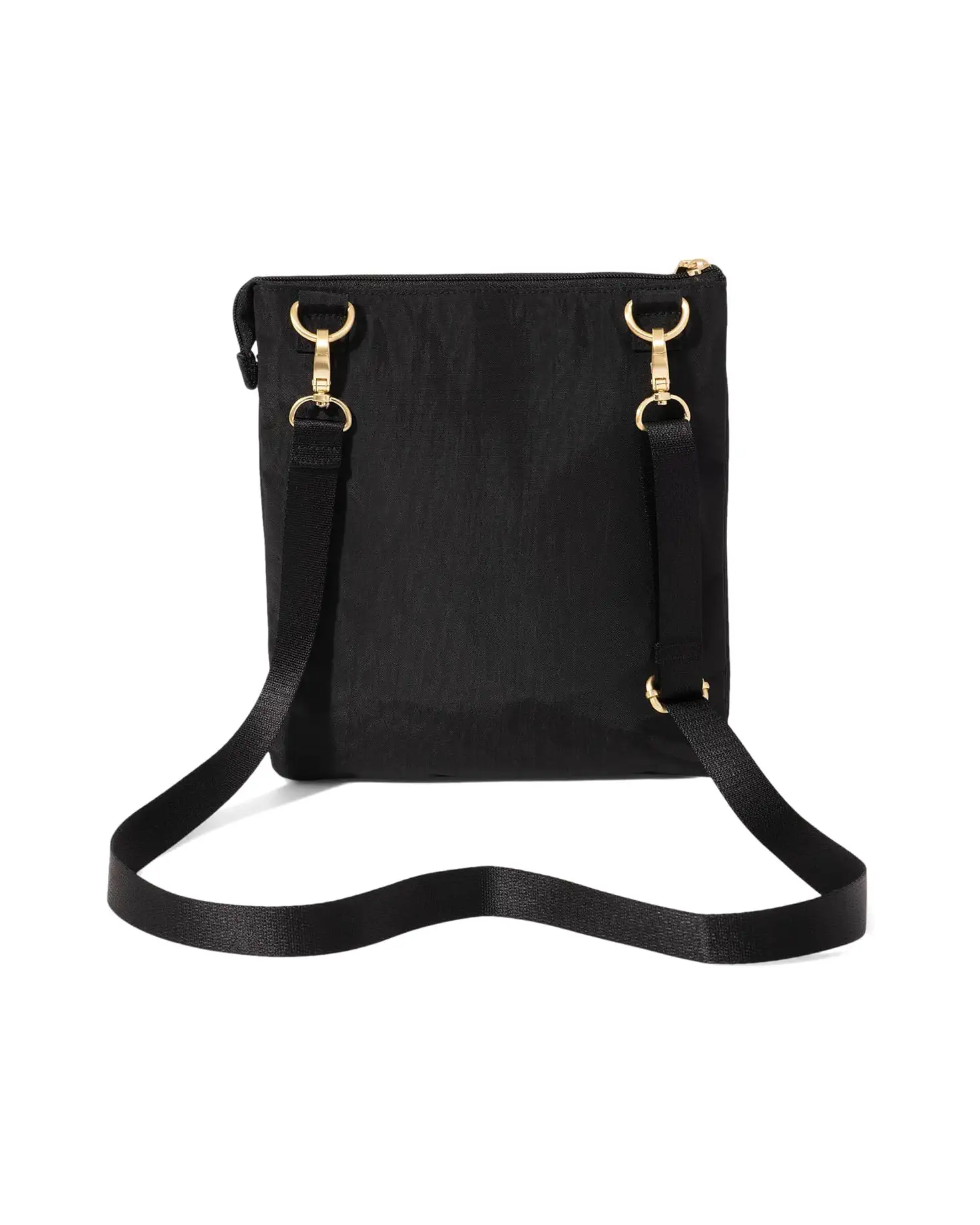 Baggallini Out & About Crossbody (Black With Gold Hardware)(GOM920)