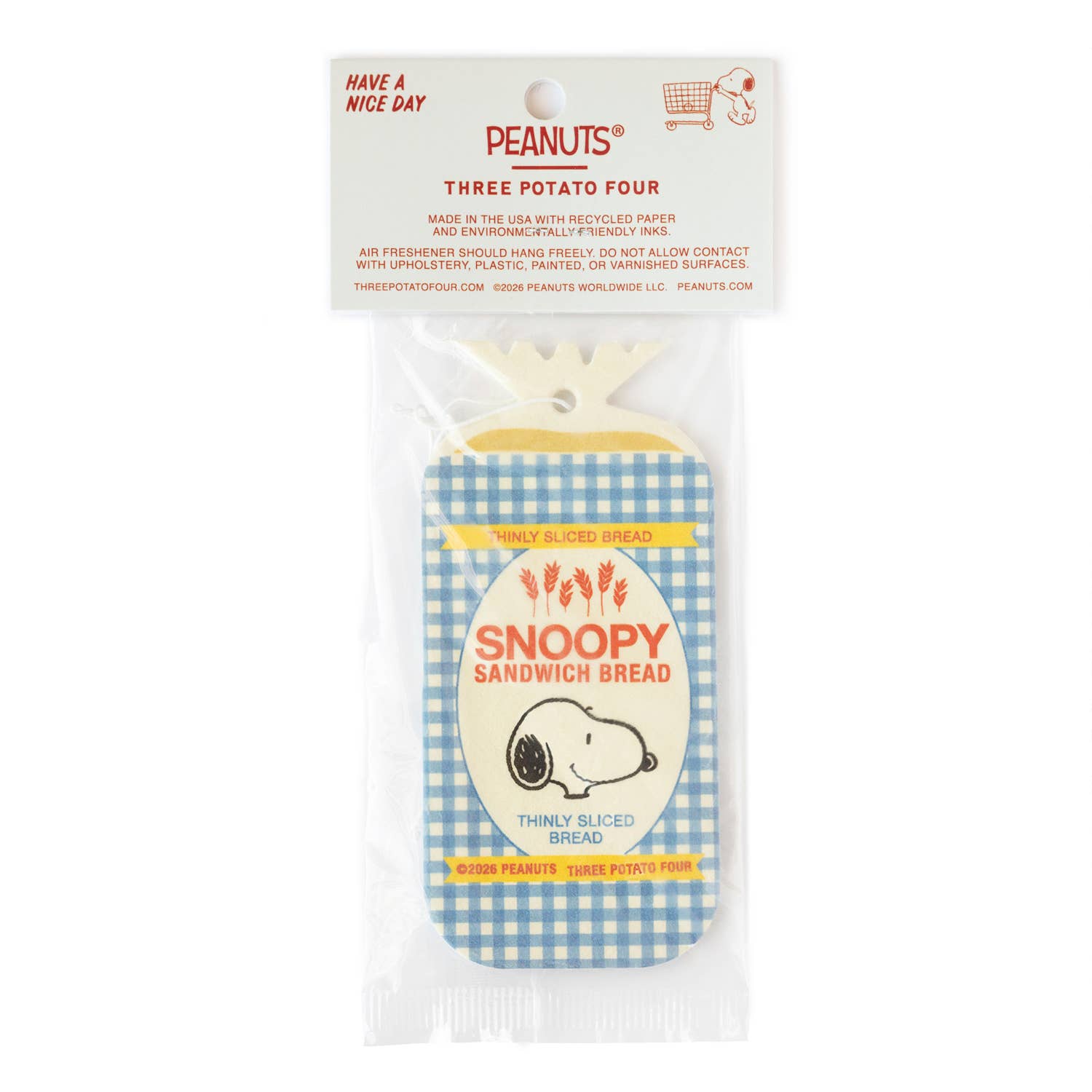 3P4 x Peanuts® Grocery - Snoopy Bread Air Freshener