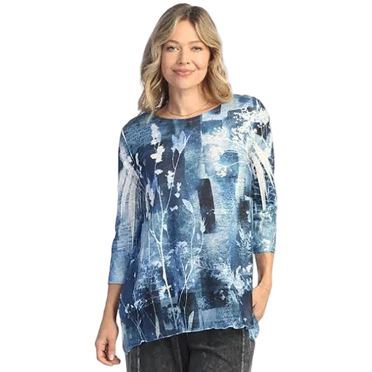 Jess & Jane Mariposa Chiffon Contrast Tunic (63-1975)