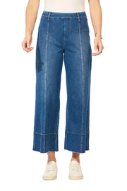 Escape by Habitat Knit Denim Crop Jean (64019) (Midnight Wash)