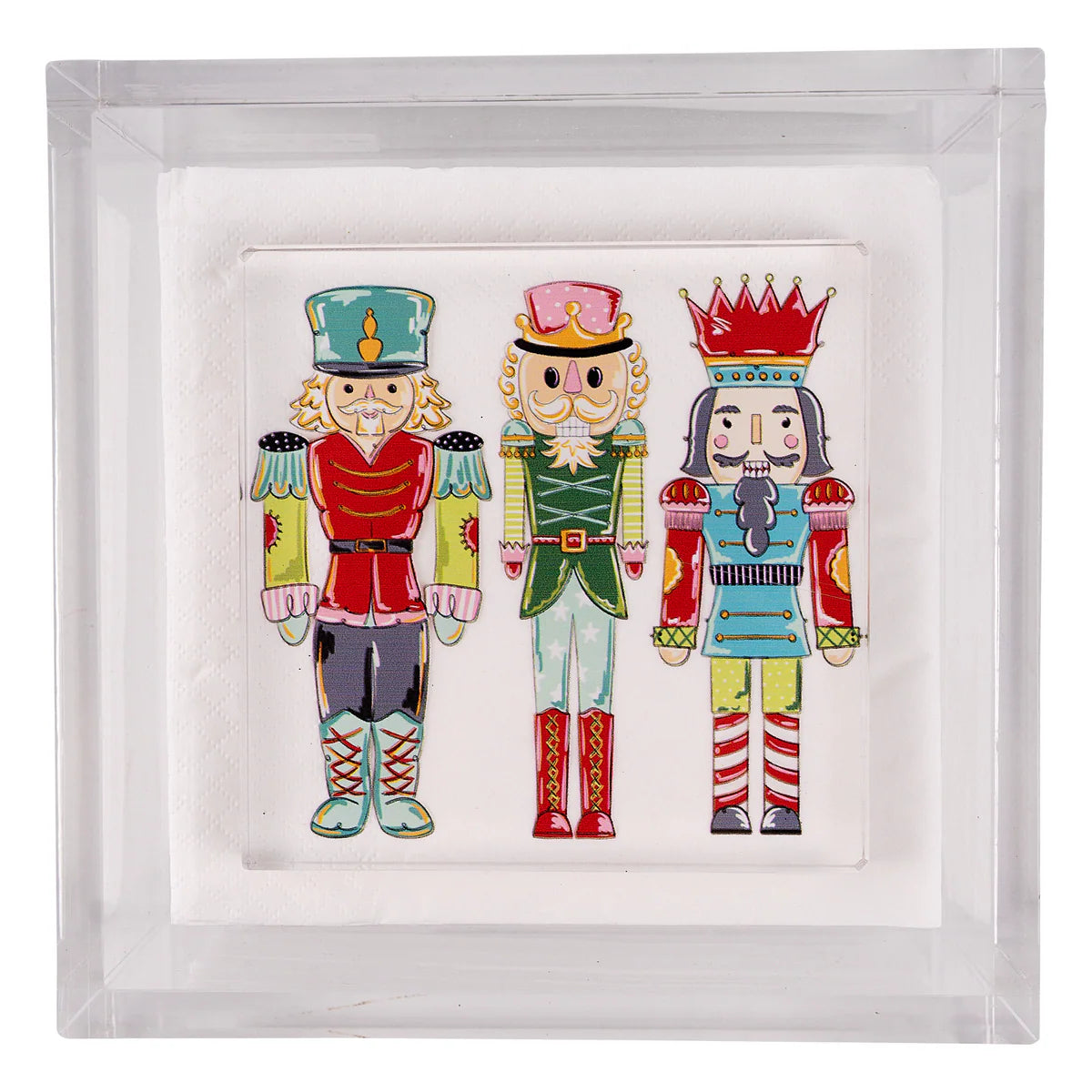 Glory Haus Nutcrackers Acrylic Napkin Weight
