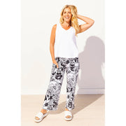 Escape Paisley Scroll Cotton Pocket Flood Pant (2 Colors)