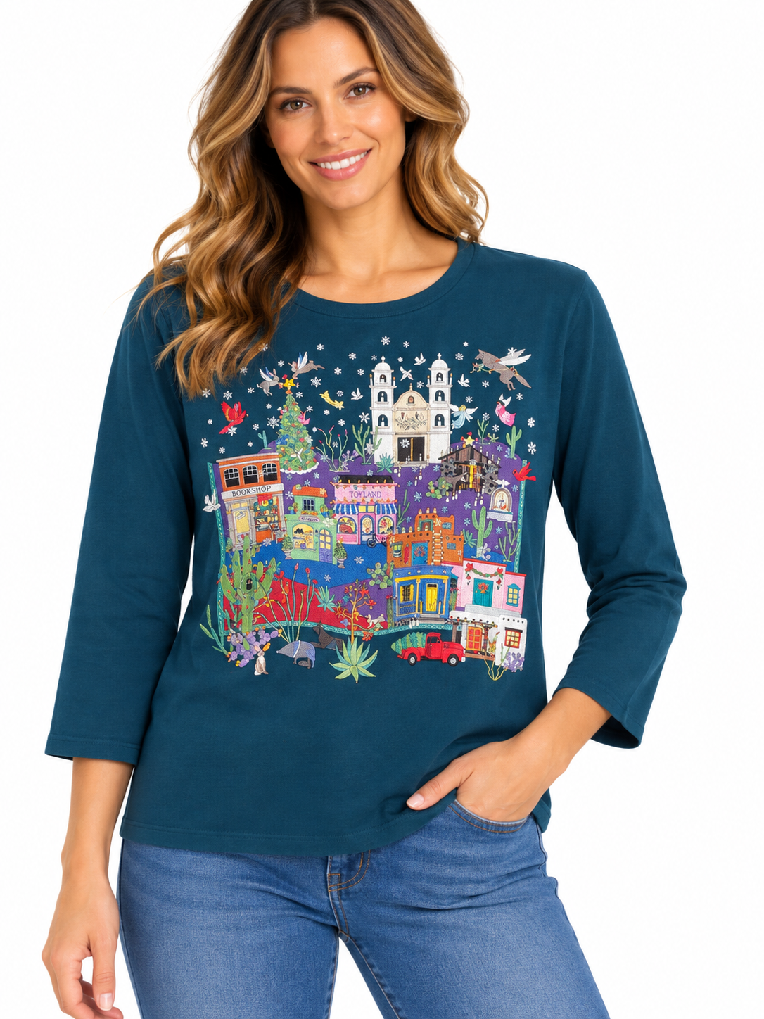 Sabaku Nochebuena 3/4 sleeve Best Tee (097BFObest) (Black Forest)(Limited 2026 Holiday Tee)