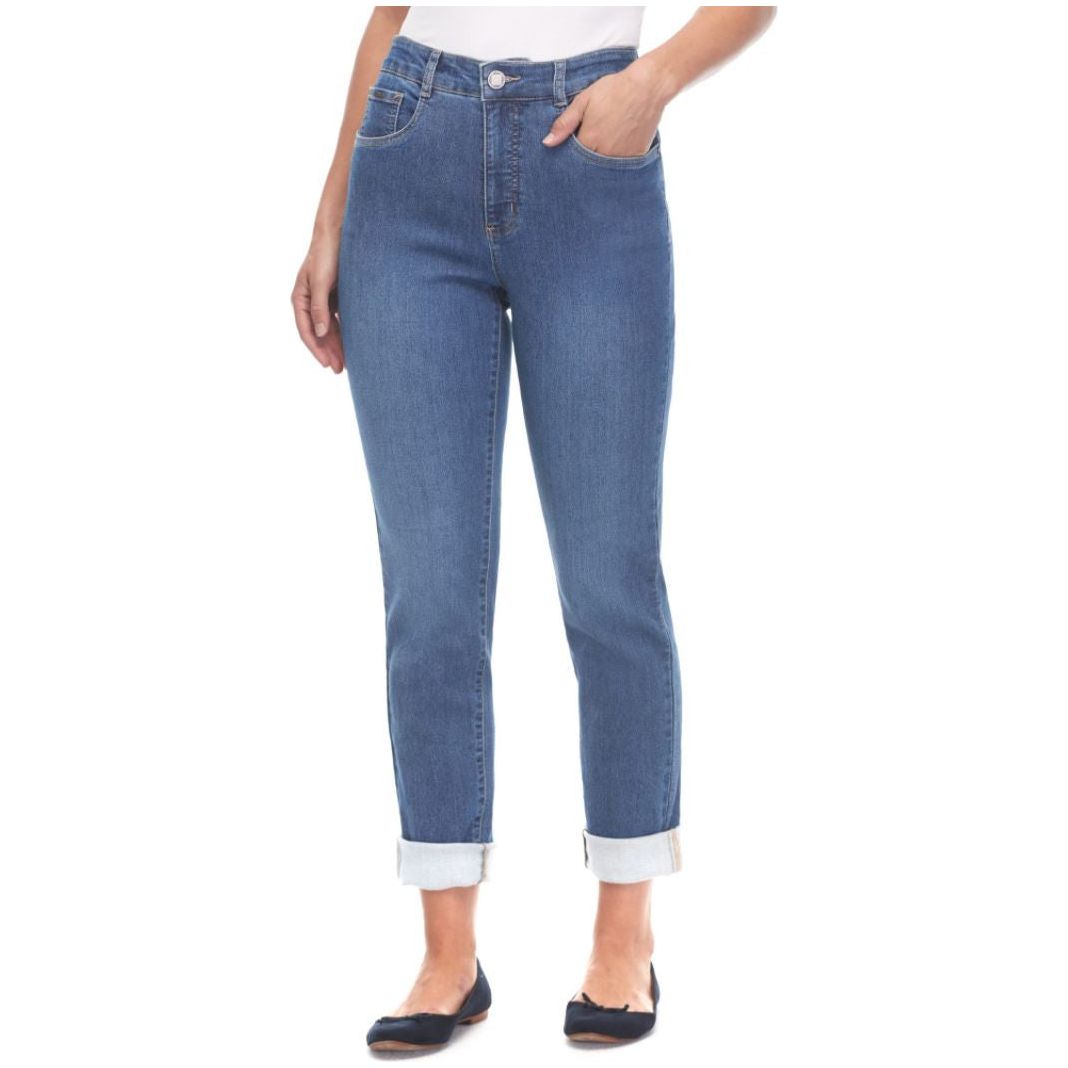 FDJ French Dressing Petite Suzanne Cuffed Straight Leg Jeans (8726953)