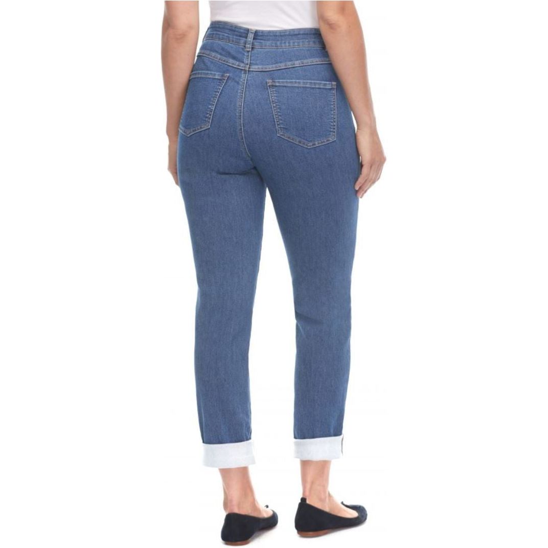 FDJ French Dressing Petite Suzanne Cuffed Straight Leg Jeans (8726953)
