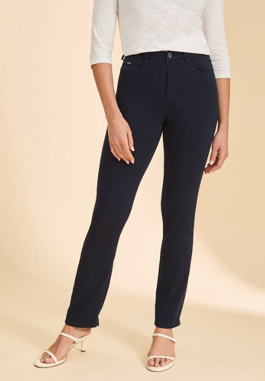 FDJ French Dressing Petite Suzanne Straight Jeans (NVY)