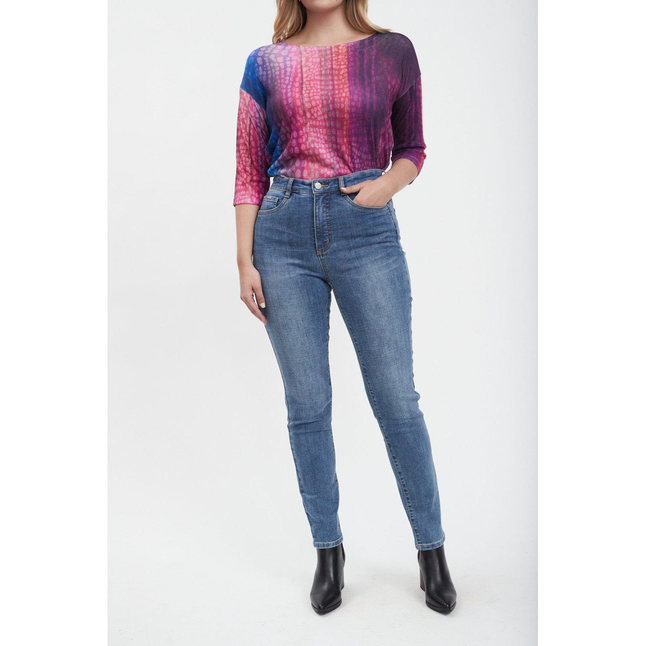 FDJ French Dressing Suzanne Slim Straight Leg Jeans (6847809) MEDIUMWASH