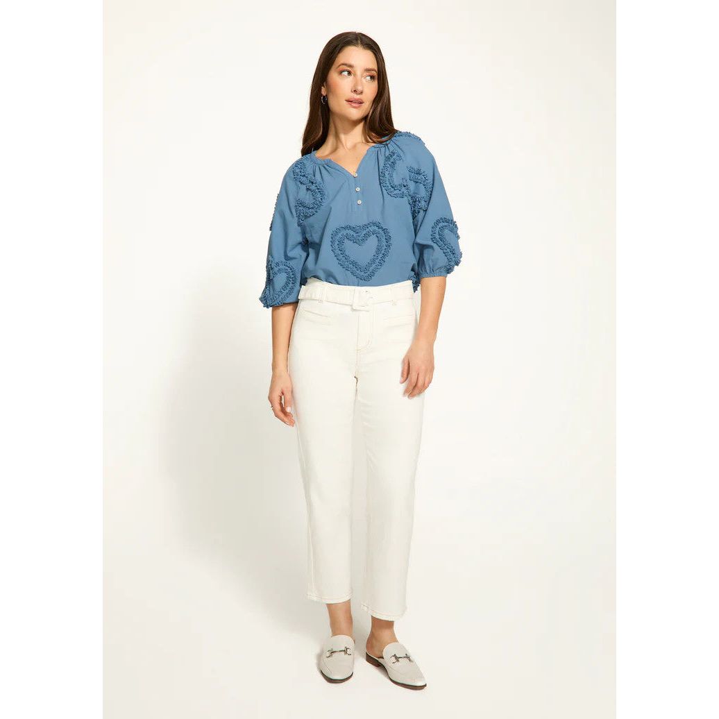 FDJ French Dressing Suzanne Belted Straight Crop Pant (IVRY)