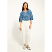 FDJ French Dressing Suzanne Belted Straight Crop Pant (IVRY)