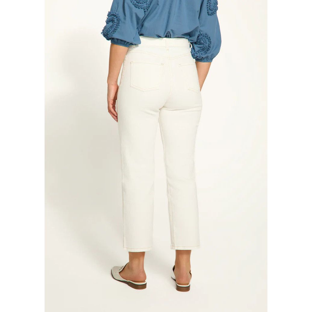 FDJ French Dressing Suzanne Belted Straight Crop Pant (IVRY)