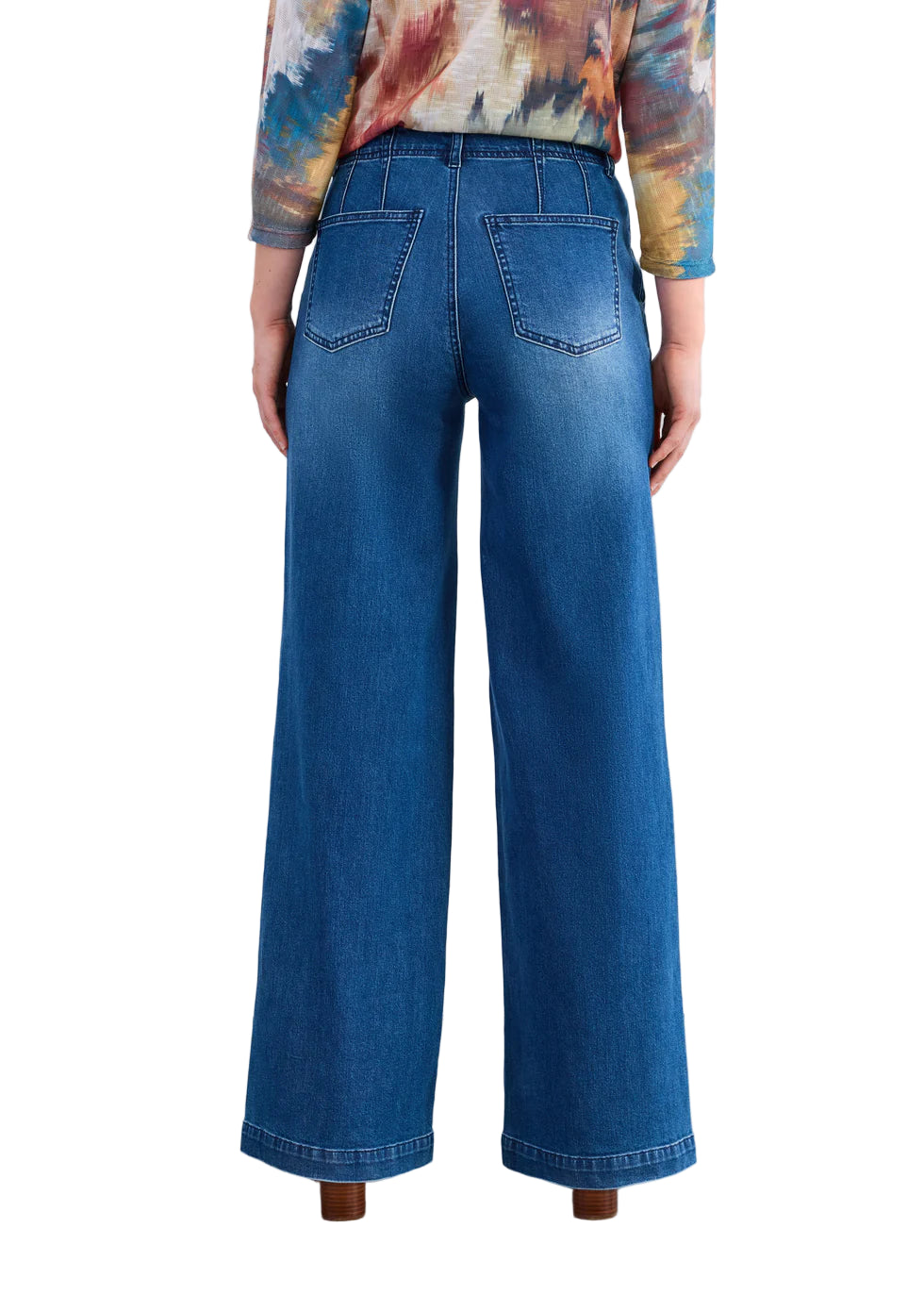FDJ French Dressing Suzanne Wide Trouser (6894843)(Dark Wash)