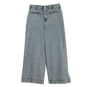FDJ French Dressing Wide Crop Pant (6951779)(Ocean)