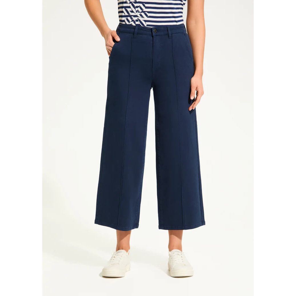 FDJ French Dressing Suzanne Wide Leg Crop Pants (NVY)
